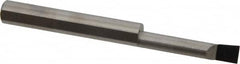 Accupro - 0.2" Min Bore Diam, 1" Max Bore Depth, 1/4 Shank Diam, Corner Radius Boring Bar - 0.005 to 0.008" Corner Radius, Right Hand Cut, Solid Carbide, Bright Finish - Exact Industrial Supply