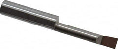 Accupro - 0.23" Min Bore Diam, 1-1/4" Max Bore Depth, 5/16 Shank Diam, Corner Radius Boring Bar - 0.005 to 0.008" Corner Radius, Right Hand Cut, Solid Carbide, Bright Finish - Exact Industrial Supply