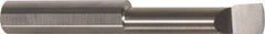 Accupro - 0.49" Min Bore Diam, 2.6" Max Bore Depth, 1/2 Shank Diam, Corner Radius Boring Bar - 0.005 to 0.008" Corner Radius, Right Hand Cut, Solid Carbide, Bright Finish - Exact Industrial Supply