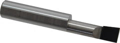 Accupro - 0.32" Min Bore Diam, 1" Max Bore Depth, 3/8 Shank Diam, Corner Radius Boring Bar - 0.005 to 0.008" Corner Radius, Right Hand Cut, Solid Carbide, Bright Finish - Exact Industrial Supply