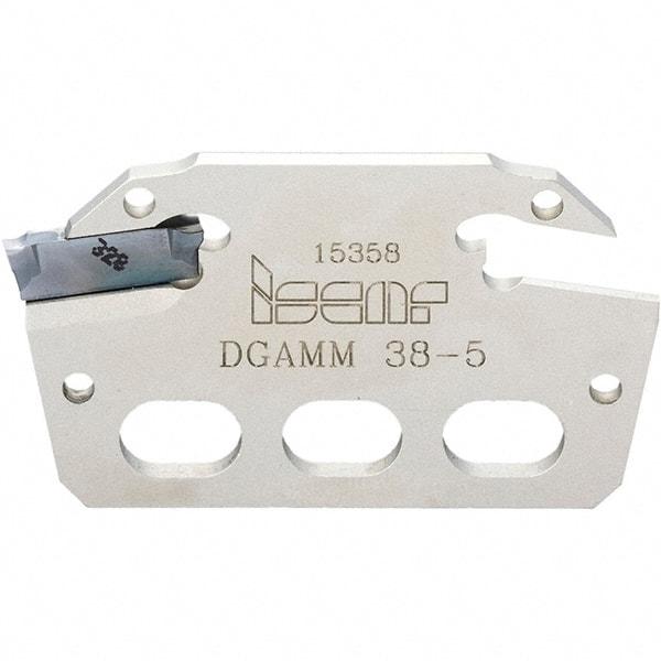 Iscar - Right Hand, 0.098 Inch Insert Width, Indexable Cutoff and Grooving Support Blade - DGAMM38-2 BLADE - Benchmark Tooling