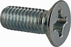 Value Collection - M8x1.25 Metric Coarse, 20mm OAL Phillips Drive Machine Screw - Flat Head, Grade 4.8 Steel, Zinc-Plated Finish, Without Washer - Benchmark Tooling