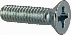 Value Collection - 5/16-18 UNC, 1-1/4" OAL Phillips Drive Machine Screw - Flat Head, Grade J82 Steel, Zinc-Plated Finish, Without Washer - Benchmark Tooling