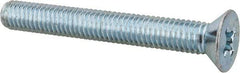 Value Collection - 3/8-16 UNC, 3" OAL Phillips Drive Machine Screw - Flat Head, Grade J82 Steel, Zinc-Plated Finish, Without Washer - Benchmark Tooling