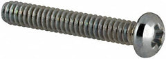 Value Collection - #3-48 UNC, 5/8" Length Under Head Phillips Drive Machine Screw - Round Head, Grade J82 Steel, Zinc-Plated Finish, Without Washer - Benchmark Tooling