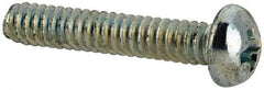 Value Collection - #4-40 UNC, 5/8" Length Under Head Phillips Drive Machine Screw - Round Head, Grade J82 Steel, Zinc-Plated Finish, Without Washer - Benchmark Tooling