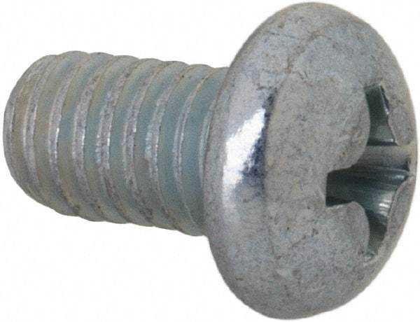 Value Collection - #10-32 UNF, 5/16" Length Under Head Phillips Drive Machine Screw - Round Head, Grade J82 Steel, Zinc-Plated Finish, Without Washer - Benchmark Tooling