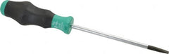 Wera - 223mm OAL Standard Slotted Screwdriver - 125mm Blade Length, Round Shank, Ergonomic Handle - Benchmark Tooling