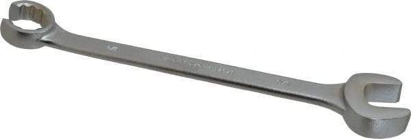 Proto - 3/4 x 3/4", Satin Finish, Combination Flare Nut Wrench - 12 Points, 9-3/16" OAL, Steel, Double End Head - Benchmark Tooling