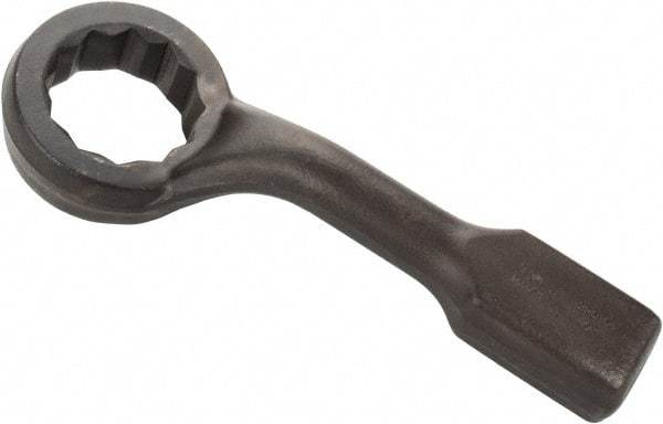 Proto - 3-3/4" 12 Point Striking Box Wrench - Single End, 6-1/4" Head Diam x 2-3/8" Head Thickness, 18" OAL, Steel, Black Finish, 60° Offset - Benchmark Tooling