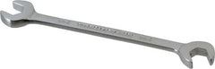 Proto - 9mm Standard Open End Wrench - 4" OAL, Double End, Chrome Finish, 15° & 60° Head Angle - Benchmark Tooling