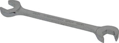 Proto - 12mm Standard Open End Wrench - 5-1/4" OAL, Double End, Chrome Finish, 15° & 60° Head Angle - Benchmark Tooling