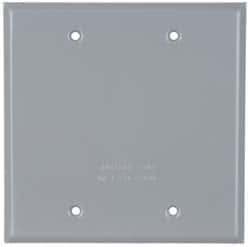 Cooper Crouse-Hinds - Electrical Outlet Box Aluminum Weatherproof Cover - Includes Gasket - Benchmark Tooling