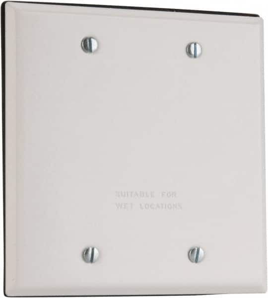 Cooper Crouse-Hinds - Electrical Outlet Box Aluminum Weatherproof Cover - Includes Gasket - Benchmark Tooling