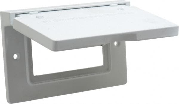 Cooper Crouse-Hinds - Electrical Outlet Box Aluminum Weatherproof Cover - Includes Gasket - Benchmark Tooling