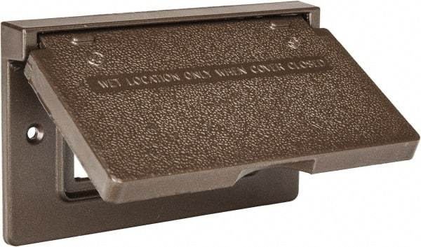 Cooper Crouse-Hinds - Electrical Outlet Box Aluminum Weatherproof Cover - Includes Gasket - Benchmark Tooling