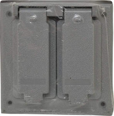 Cooper Crouse-Hinds - Electrical Outlet Box Aluminum Weatherproof Cover - Includes Gasket - Benchmark Tooling