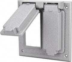 Cooper Crouse-Hinds - Electrical Outlet Box Aluminum Weatherproof Cover - Includes Gasket - Benchmark Tooling