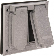 Cooper Crouse-Hinds - Electrical Outlet Box Aluminum Weatherproof Cover - Includes Gasket - Benchmark Tooling