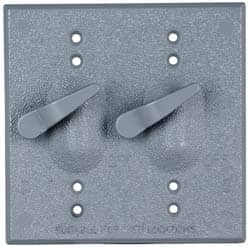 Cooper Crouse-Hinds - Electrical Outlet Box Aluminum Weatherproof Cover - Includes Gasket - Benchmark Tooling