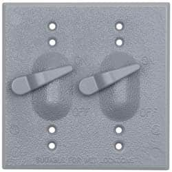 Cooper Crouse-Hinds - Electrical Outlet Box Aluminum Weatherproof Cover - Includes Gasket - Benchmark Tooling