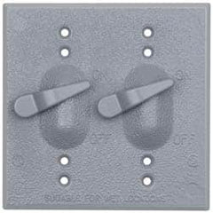 Cooper Crouse-Hinds - Electrical Outlet Box Aluminum Weatherproof Cover - Includes Gasket - Benchmark Tooling