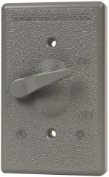 Cooper Crouse-Hinds - Electrical Outlet Box Aluminum Extended Switch Cover - Includes Gasket Stamped - Benchmark Tooling