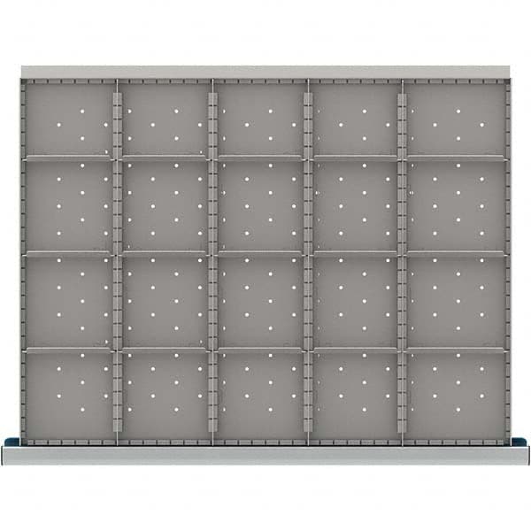 LISTA - 20-Compartment Drawer Divider Layout for 3.15" High Drawers - Benchmark Tooling