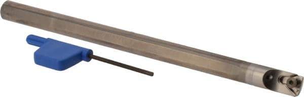Iscar - 0.448" Min Bore Diam, 6" OAL, 3/8" Shank Diam, Indexable Boring Bar - TP.. 21.51 Insert, Screw Holding Method - Benchmark Tooling