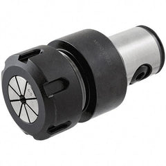 Iscar - 2.01mm to 19.99mm Capacity, 55mm Projection, Modular Connection, ER32 Collet Chuck - Through-Spindle - Exact Industrial Supply
