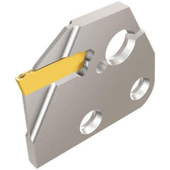 Iscar - Left Hand, 1.4mm Insert Width, 0.63 Inch Max Depth of Cut, Indexable Cutoff and Grooving Support Blade - DGAD 1.4B-D16 - Benchmark Tooling