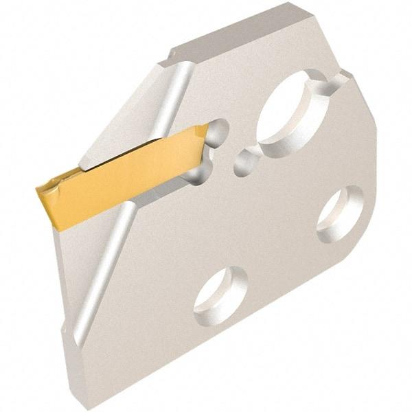 Iscar - Left Hand, 1.5mm Insert Width, Indexable Cutoff and Grooving Support Blade - DGAD 1.5B-D20 - Benchmark Tooling