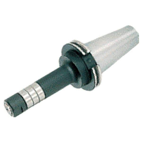 Iscar - CAT40 Taper Shank 1-1/4" Hole End Mill Holder/Adapter - 45mm Nose Diam, 6.841" Projection, Through-Spindle Coolant - Exact Industrial Supply