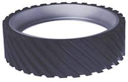 Made in USA - 12" Diam x 2" Wide Contact Wheel - Quick Change, Soft - Benchmark Tooling