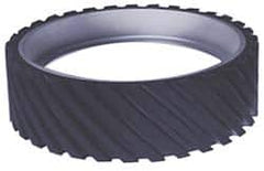 Made in USA - 8" Diam x 3" Wide Contact Wheel - Quick Change, Soft - Benchmark Tooling