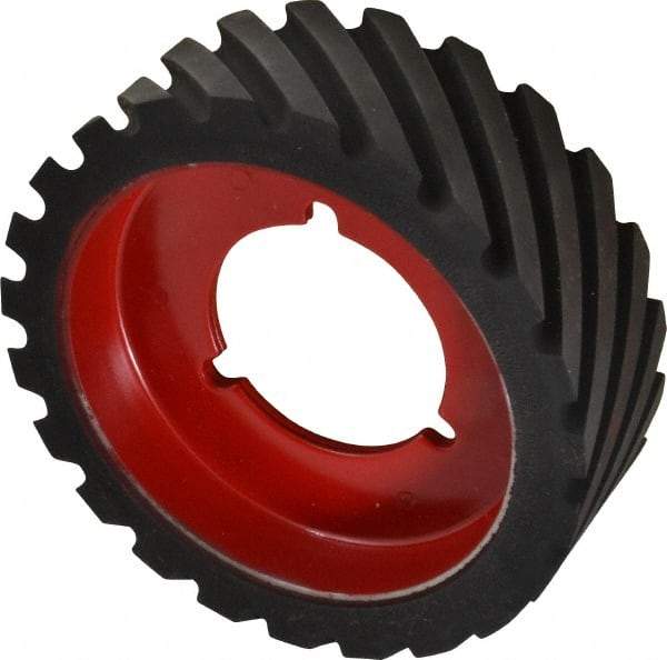 Made in USA - 6" Diam x 2" Wide Contact Wheel - Quick Change, Medium - Benchmark Tooling