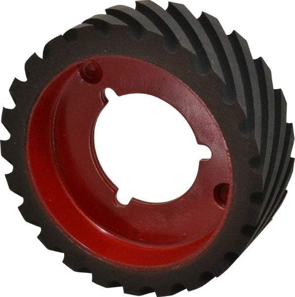 Made in USA - 6" Diam x 2" Wide Contact Wheel - Quick Change, Hard - Benchmark Tooling