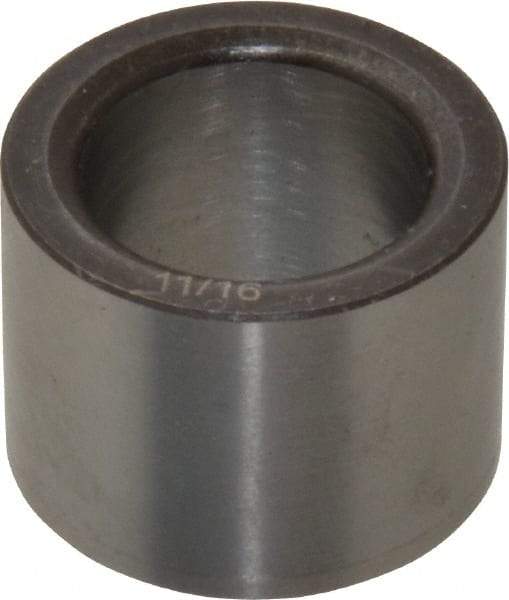 Value Collection - Type P, 11/16" Inside Diam, Headless, Press Fit Drill Bushing - 1" Body Outside Diam, 3/4" OAL, Steel - Benchmark Tooling