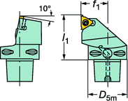 C5-266RFGZ35060-22 CoroThread® 266 Coromant Capto® Toolholder - Benchmark Tooling