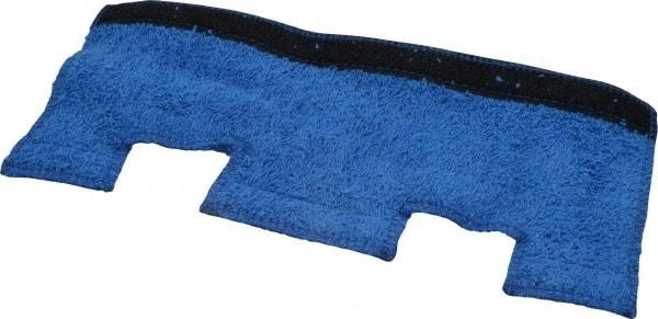 North - Terry Cloth Hard Hat Sweat & Comfort Band - Hook and Loop Attachment, Blue, Compatible with All Hard Hats - Benchmark Tooling