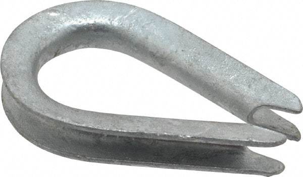 Value Collection - 1/8" Wire Rope Thimble Clip - Steel, Galvanized - Benchmark Tooling