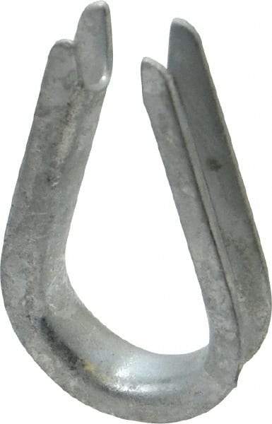 Value Collection - 3/16" Wire Rope Thimble Clip - Steel, Galvanized - Benchmark Tooling