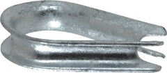 Value Collection - 1/4" Wire Rope Thimble Clip - Steel, Galvanized - Benchmark Tooling