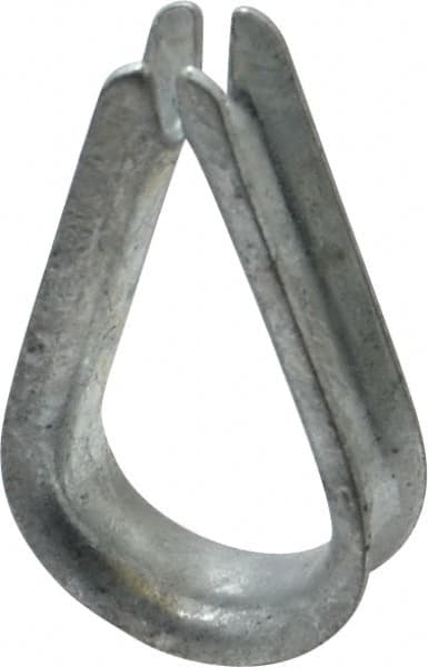 Value Collection - 5/16" Wire Rope Thimble Clip - Steel, Galvanized - Benchmark Tooling