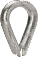 Value Collection - 1/2" Wire Rope Thimble Clip - Steel, Galvanized - Benchmark Tooling