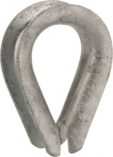 Value Collection - 5/8" Wire Rope Thimble Clip - Steel, Galvanized - Benchmark Tooling