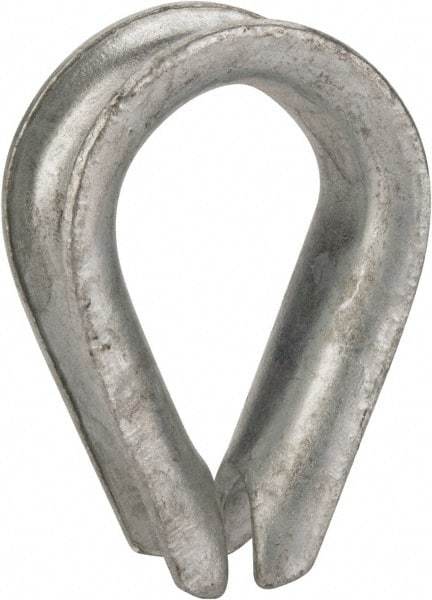 Value Collection - 3/4" Wire Rope Thimble Clip - Steel, Galvanized - Benchmark Tooling