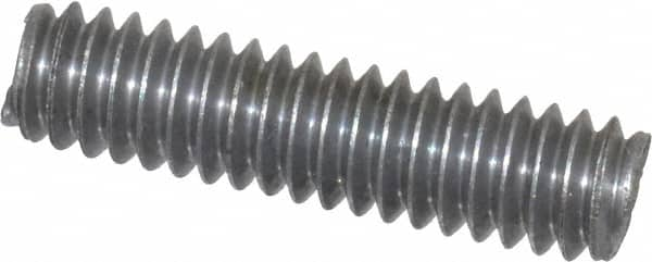 Value Collection - 1/4-20 1" OAL Fully Threaded Stud - Aluminum, Plain Finish - Benchmark Tooling