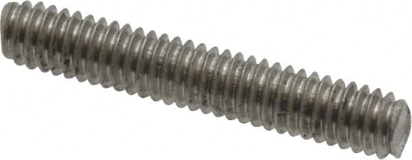 Value Collection - #8-32 1" OAL Fully Threaded Stud - Stainless Steel, Plain Finish - Benchmark Tooling