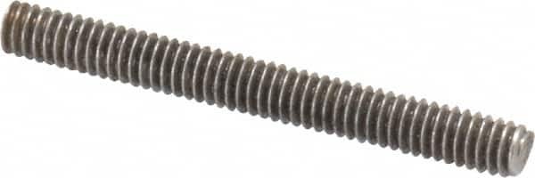 Value Collection - #8-32 1-1/2" OAL Fully Threaded Stud - Stainless Steel, Plain Finish - Benchmark Tooling